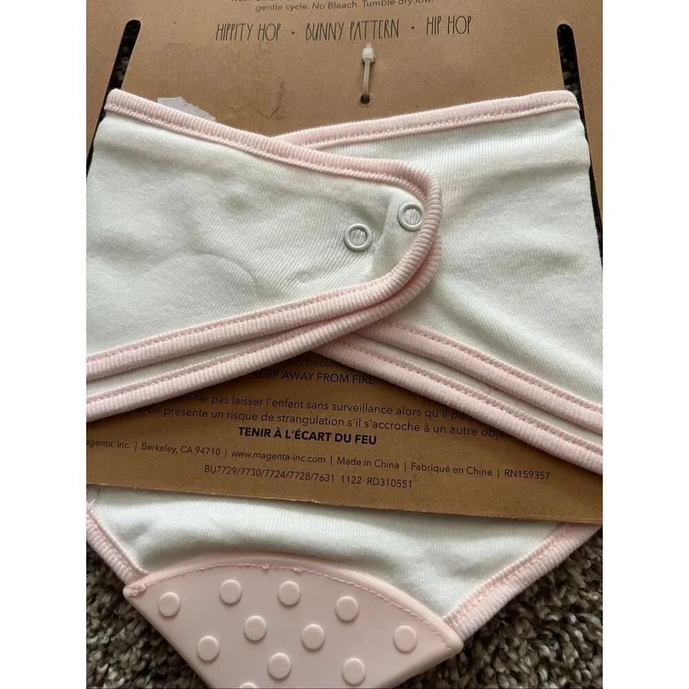 Rae Dunn Baby Bandana Bibs And Spoon Set Easter Set NEW